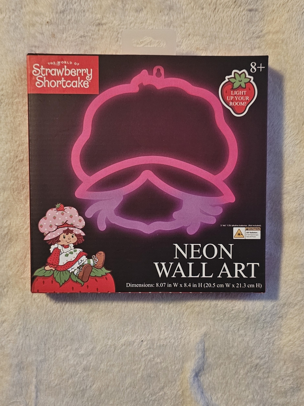 Strawberry Shortcake Neon Wall Art